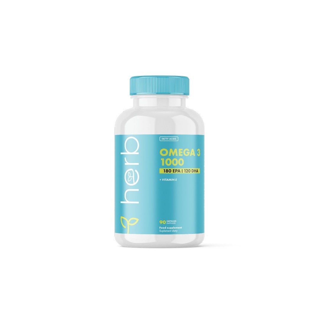 Omega 3 1000 mg (EPA 180/ DHA 120) 90 Kapseln Herb